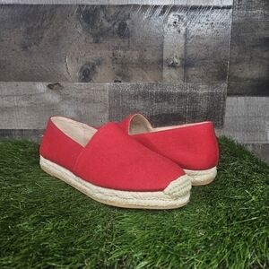 New Stuart Weitzman Nugal Napa Espadrille Shoes 5.5